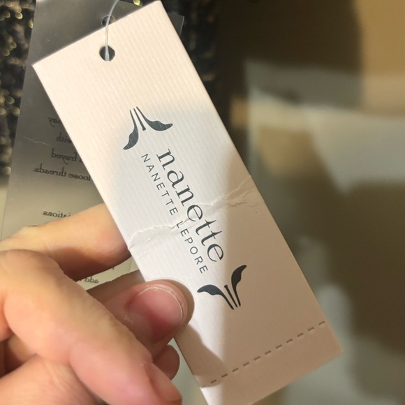 ANTHROPOLOGIE NANETTE LEPORE NWT Black & Gold Blazer & - Picture 9 of 10